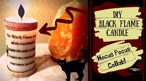 Diy Black Flame Candle Hocus Pocus Collaboration Halloween 2019