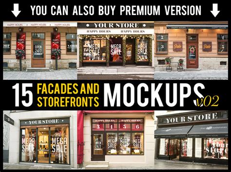 Download 40+ Free Facades and Storefronts Mockups in PSD & Premium ...