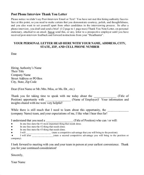 When to send an after interview thank you note. FREE 7+ Sample Thank You Letter After Interview in PDF