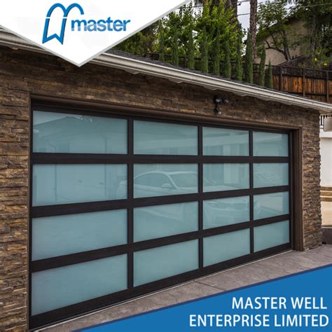10x10 Modern Insulated Glass Alumium Garage Door From China