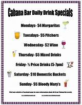 Pictures of Daily Drink Specials