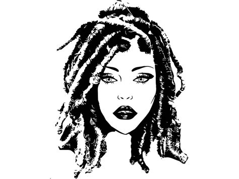 woman with dreads svg 1960 crafter files free svg sample image collection svg