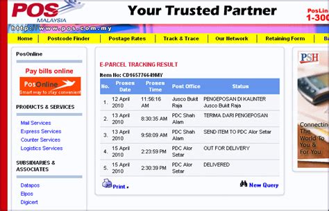Easy way to track your parcels!! Download Pos Malaysia Tracking Pics - Girishr Kumar