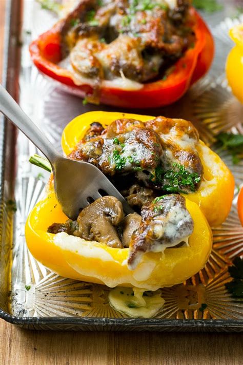 Potatoes need a lot of salt—go heavy! Philly Cheesesteak Stuffed Peppers - Dinner at the Zoo
