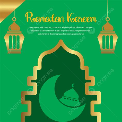 Background Ramadhan Dengan Siluet Masjid Bintang Dua Satu Ornamen Unik