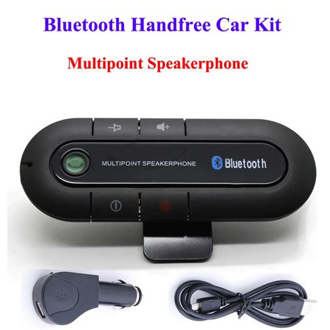 Wireless Sun Visor Handsfree Kit Bluetooth V30 In Car Multipoint