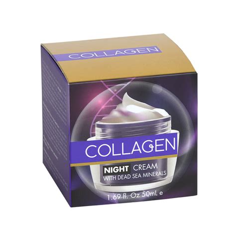 Collagen Night Cream With Dead Sea Minerals Spa Cosmetics