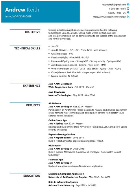 A java developer cover letter aims to help employers see why your qualifications and experience would benefit their company. Java Developer Resume Sample & Writing Tips 2020 - ResumeKraft