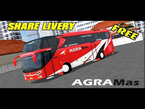 Skin yang kami berikan adalah livery bus indonesia terlengkap terupdate 2018 download sekarang!! LIVERY AGRA MAS MOD JB3+ SHD 0500R VOYAGER || MD CREATION || BUSSID - YouTube