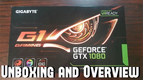 Gigabyte G1 Gaming Gtx 1080 Unboxing And Overview Youtube