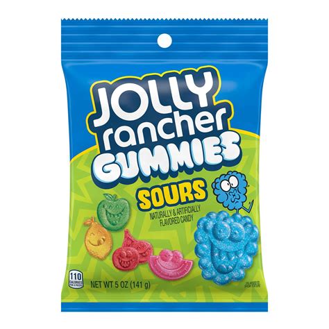 Jolly Rancher Assorted Fruit Flavored Gummies Sours Candy Movie Snack
