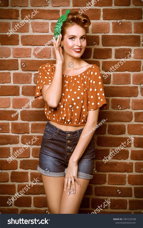 Pinup Girl Pretty Woman Dressed Pinup Stock Photo 1981233758 Shutterstock