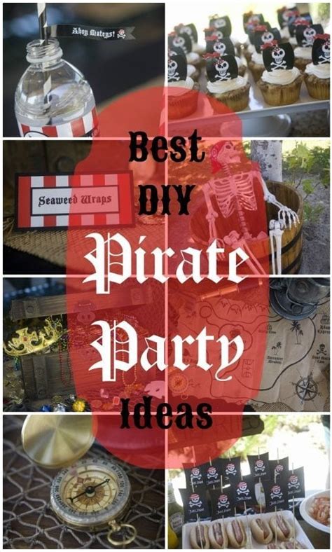 Use textured fabrics like netting, burlap, and red. Best DIY Pirate Party Ideas - DIY Inspired