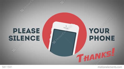 Please Silence Your Cell Phone Stock Animation 5811591