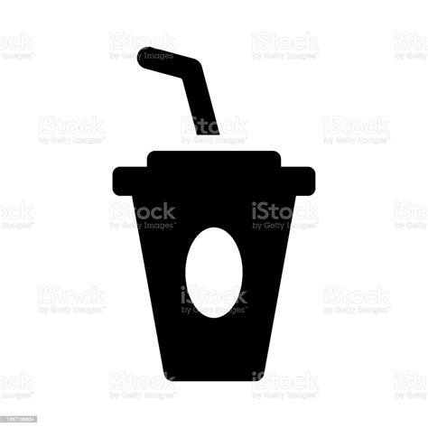 Drink Glass Ice Icon Black Vector Graphics Stock Illustration Download Image Now Alcohol