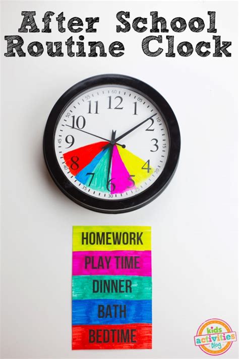 This Kids Clock For After School Routine Will Keep Kids On Schedule