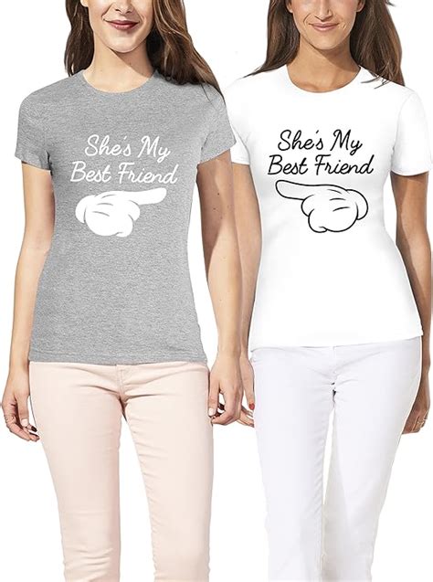 Vivamake Best Friends T Shirt Für 2 Mädchen My Best Friend Damen T Shirt Set Für Die Beste