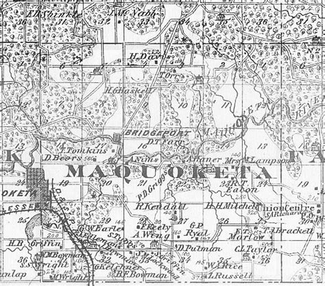 Jackson County Townships Map 1875