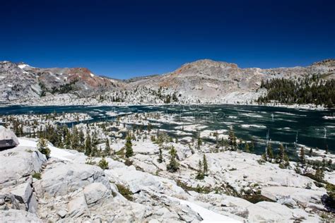 Lake In High Sierra Mountains California Stock Image Image Of High