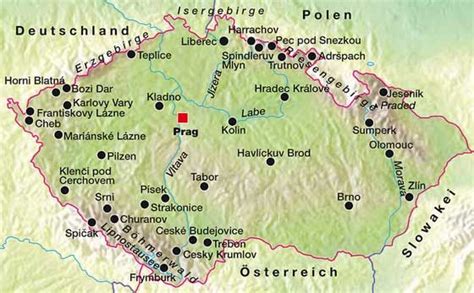 Marienbad (tschechisch mariánské lázně ist eine stadt im okres cheb des karlovarský kraj im westlichen tschechien. tschechien-karte | Travel, Map, Czechia