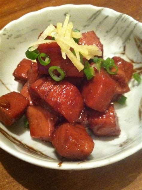Japanese Braised Bonito Tuna Fish Katsuo No Kakuni Soy Sauce Mirin