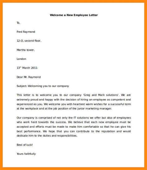 New Employee Welcome Email Check More At