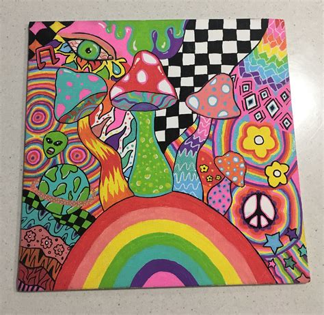 trippy hippie drawings easy stay trippy little hippie sticker by katieharperart