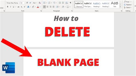 How To Delete That Unwanted Blank Page At The End Of A Word Document