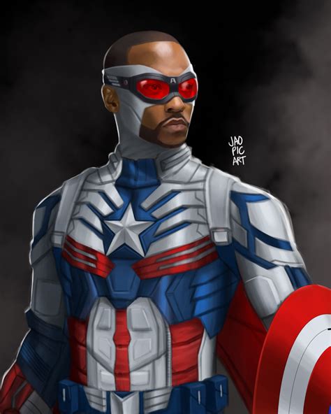 Artstation Sam Wilson Falcon Captain America Costume Design Marvel