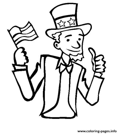 Presidents' day coloring pages and worksheets for preschoolers says … president's day coloring pages ~ here are a bunch of great printables for helping kids learn about u.s. Uncle Sam Presidents Day Coloring Pages Printable