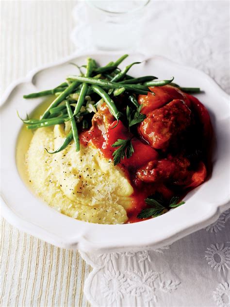 Slow Braised Lamb With Polenta And Green Beans Recipe Braised Lamb