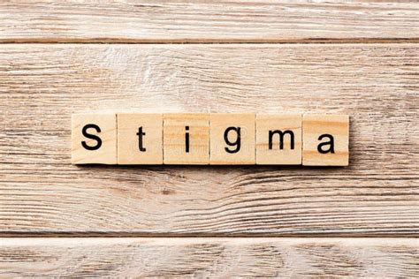 Stigma Word Made With Wooden Blocks Concept Stock Photo Image Of