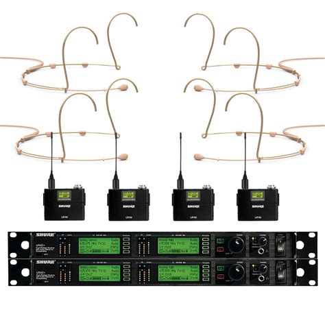 Shure Uhf R 4 Way Wireless Headset Mic System Dm Audio Ltd