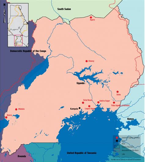 Irrigation Areas In Uganda Nile Basin Water Resources Atlas