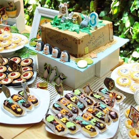 Apart from bringing a lion to the house, which is not advisable, you should be able to create a great birthday party with these madagascar escape 2 africa birthday party ideas, and some imagination. Kara's Party Ideas Madagascar Themed Birthday Party | Kara's Party Ideas