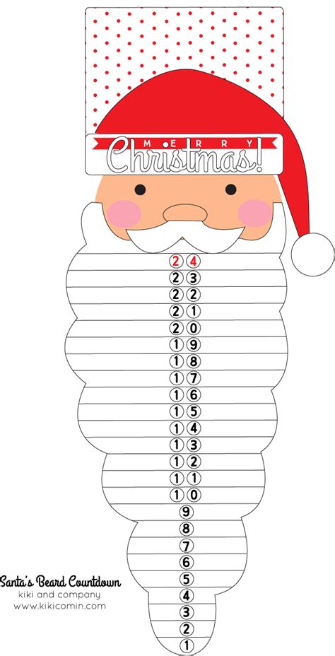 Santas Beard Countdown Kiki And Company