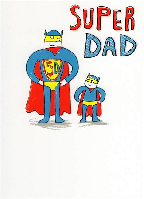 Super Dad My Hero Happy Father S Day Card Cards Love Kates