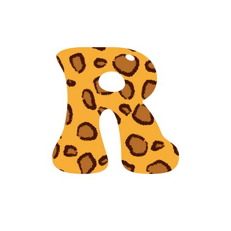 Leopard Print Alphabets And Number 10884057 Png