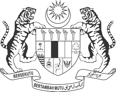 Lukisan gambar bendera malaysia hitam putih cikimm com. NumisCat: Jata Negara Malaysia dan Evolusinya