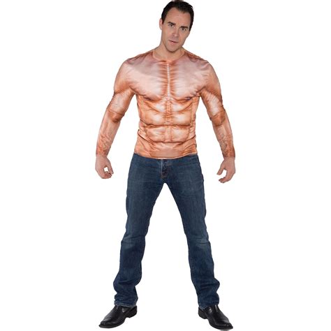 Photo Real Muscle Padded Shirt Adult Halloween Costume
