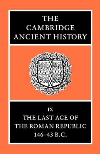 The Cambridge Ancient History Volume 9 9780521256032 Abebooks