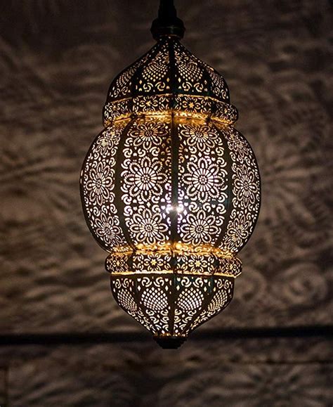 Moroccan Turkish Lamps Vintage Antique Handmade Golden Ceiling Etsy