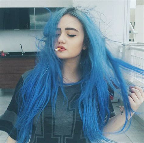 Aesthetic Astrology Tumblr Grunge Hair Blue Hair Hair Styles