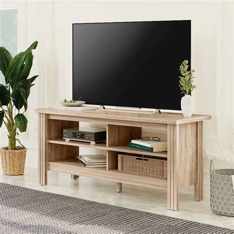 Farmhouse Tv Stand For 55 Flat Screen Tv Console Table Storage Cabinet