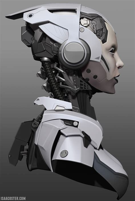 Isaac Oster Sketchbook Breakdown Pg 10 Page 9 Arte Robot Robot Art Female Cyborg