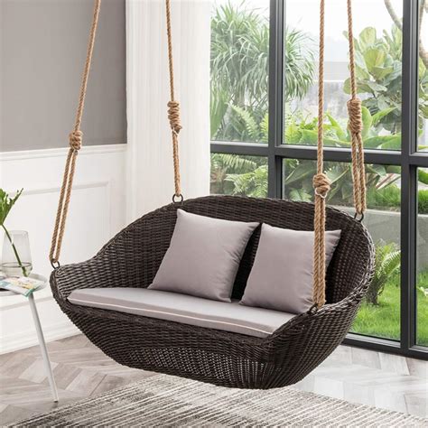 Modern outdoor lounge chairs at 2modern. double-hanging-chair-without-stand-swinging-lounge-for ...