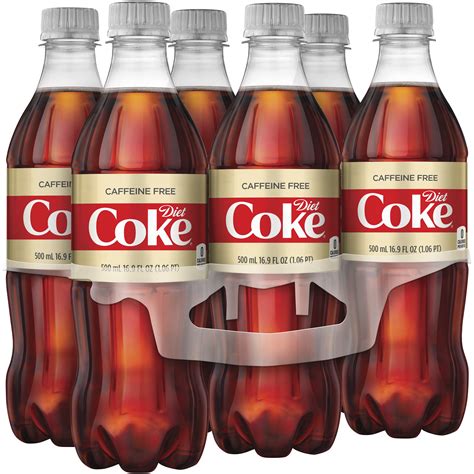 coke diet caffeine free 6 pack of 16 9oz bottles garden grocer