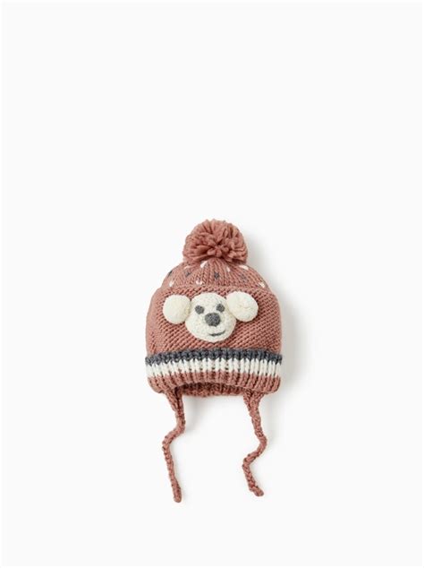 Children Knitted Hats Caps Baby Winter Hat Smile Beanies Girls 2