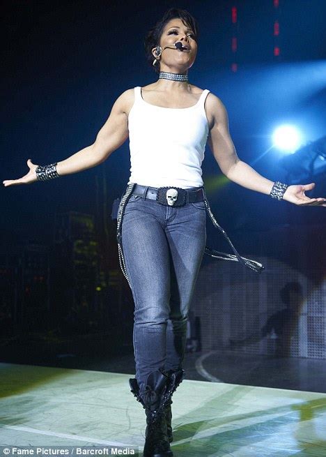 Janet Jackson Shows Off Bulky Muscles On Tour In Copenhagen Denmark