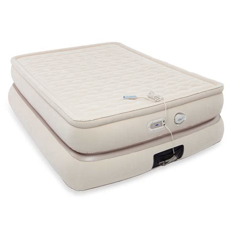 Aerobed air mattresses inflate and deflate in seconds. AeroBed® 24-Inch Raised Pillowtop Air Mattress in Tan ...